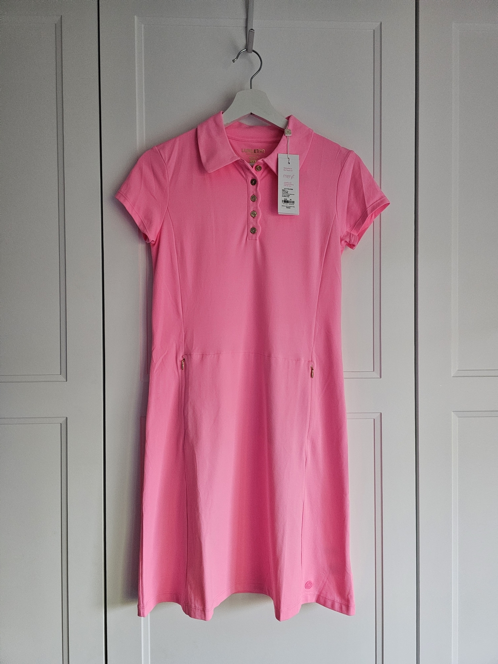 Lilly Pulitzer Frida Scallop Polo Dress Rousseau Pink Polo Dress + Shorts $188